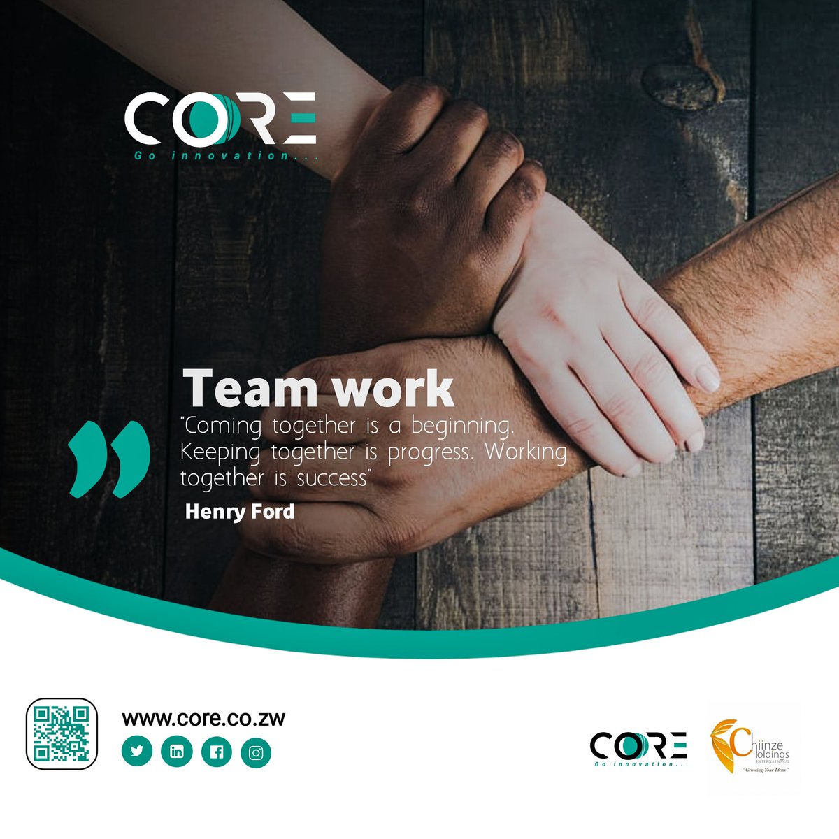 CoreInc_zw's tweet photo. #TEAMWORK https://t.co/YKjwUf0kiX