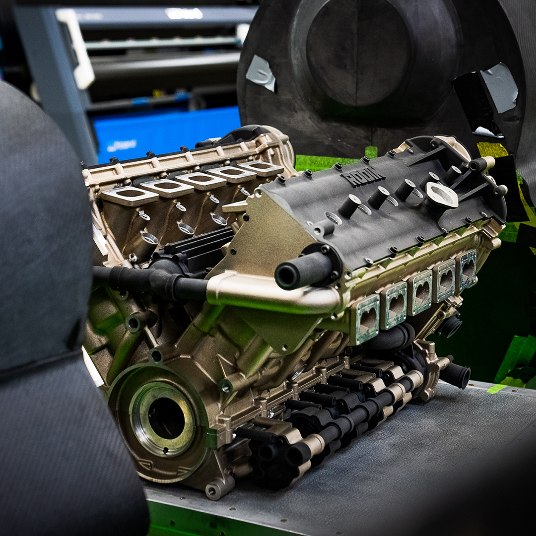 RodinCars's tweet image. Prototyping means we can continue to design and produce without having final versions of #RodinFZERO componentry on hand. This cast Rodin RC-TEN #V10 #supercar engine early-stage mockup uses #3Dprinted plastic to quickly and effectively assist with manufacturing associated parts.