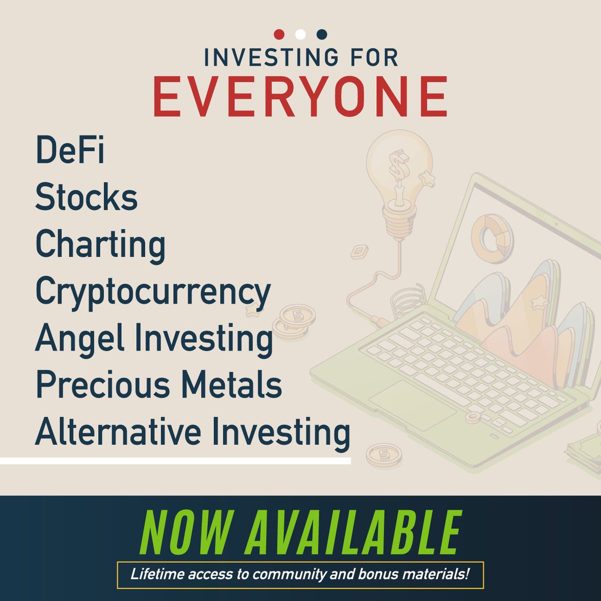 💰 Investing For Everyone course giveaway! I am giving away 5 copies of my investing course with 100 investment lessons

RT 🔁
Like ❤️
Reply with your investing goal 💬

Winner will be chosen on Tuesday! 
InvestingForEveryone.com