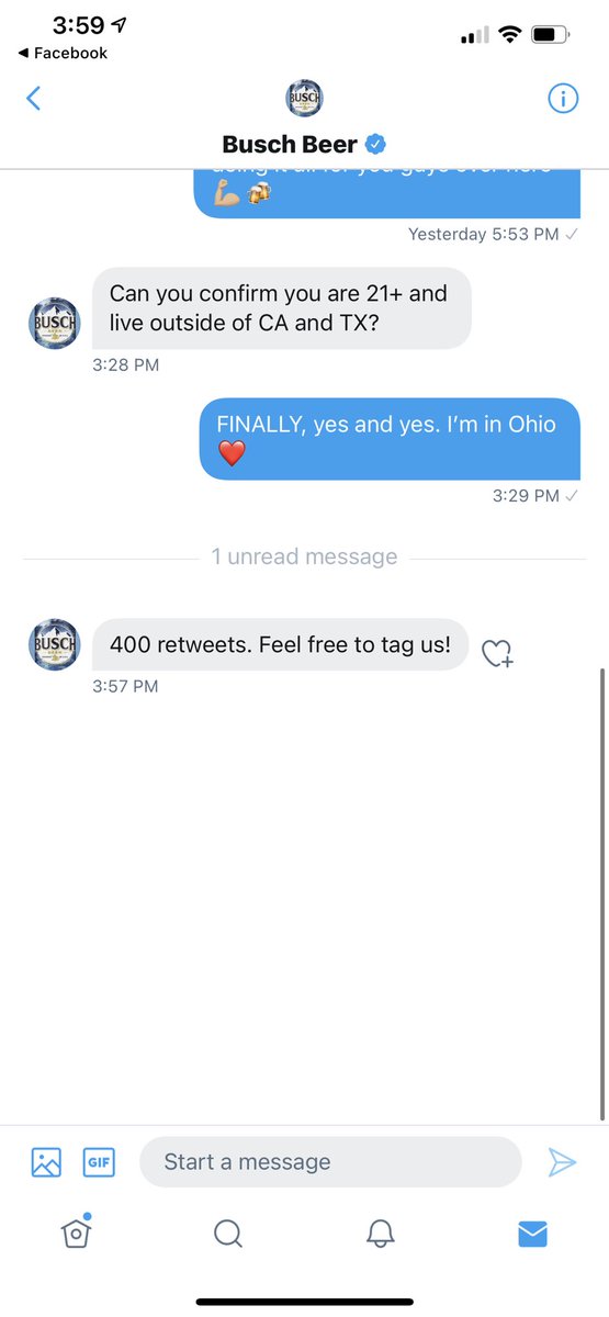 leviklips's tweet photo. If y’all don’t retweet and get me this @BuschBeer care package I’m deleting my Twitter 😂🍻🤠 https://t.co/U95xc1DNLv