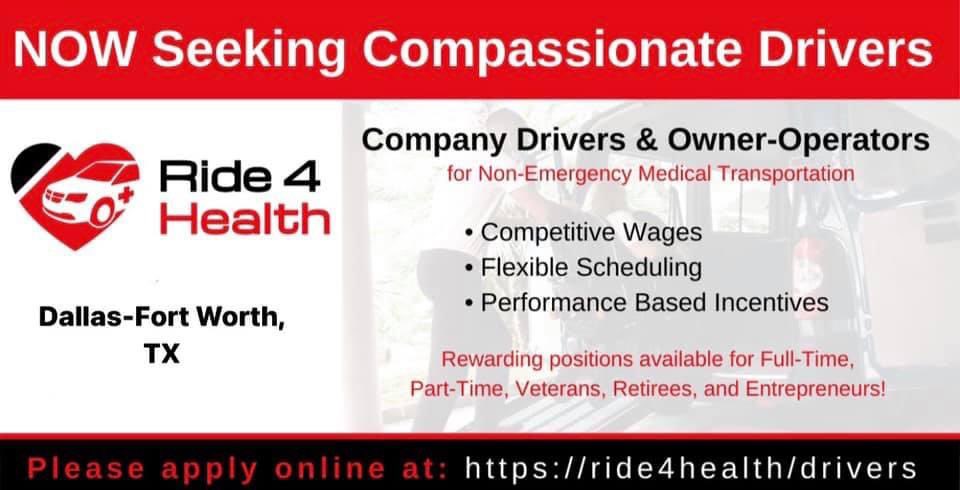 cedesandrea23's tweet photo. 🚨HIRING COMPANY DRIVERS🚨
Non-emergency medical transportation! 🚐
•Dallas-Fort worth, TX 
• 21+ years of age
• clean motor vehicle record
• training on site 
•full-time position 
• pay $15.00/hour https://t.co/Gs2sKAMlH2