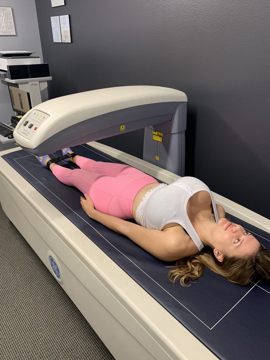 Getting scanned for the 3D sex doll replica of my body… Just kidding!!  😜😂😂 It's a DEXA scanner. Great tool for tracking your fitness. Gives you  your weight, fat mass, visceral fat