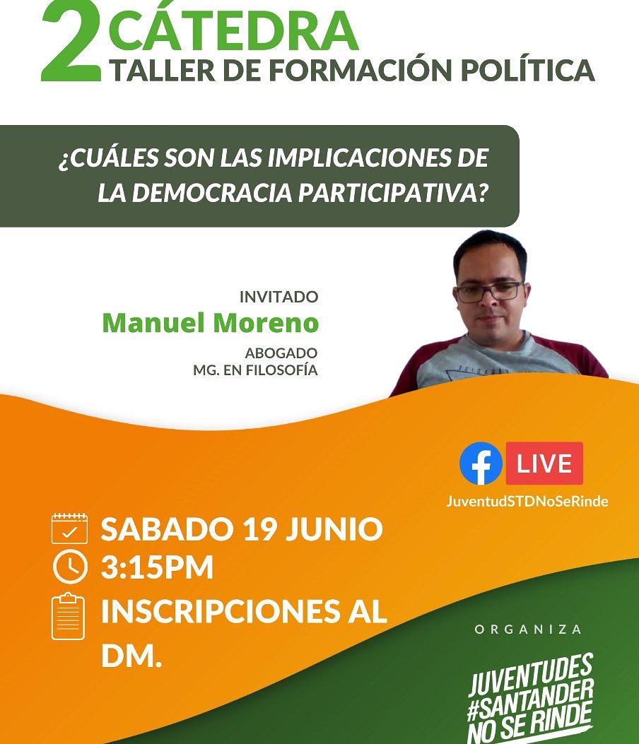 JuventudSTD's tweet photo. ¡Les invitamos a participar MAÑANA de nuestro segundo taller de formación política! https://t.co/BHRnQrsnGC