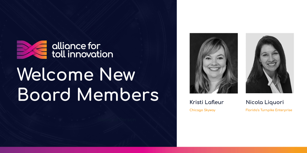 FloridaTurnpike's tweet image. Congratulations to Chicago Skyway’s Kristi Lafleur and Florida's Turnpike Enterprise Executive Director &amp;amp; CEO Nicola Liquori, who both were recently named to the Alliance for Toll Innovation (ATI) Board of Directors. bit.ly/3zDytKD #tolling #innovation