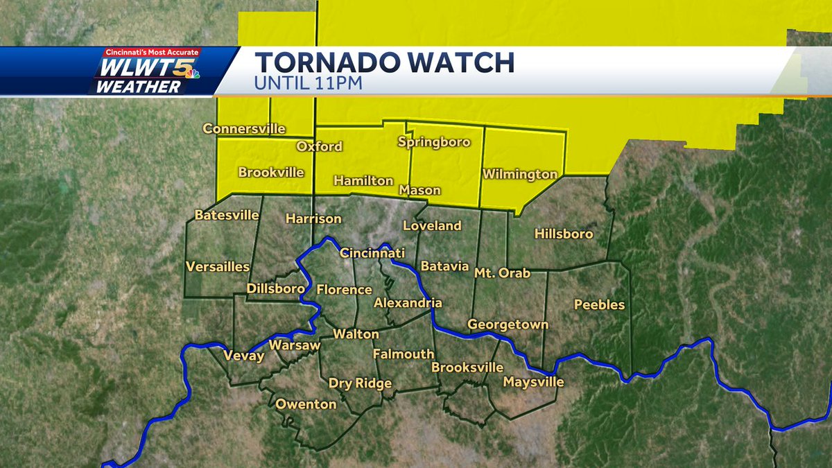 Kevin Robinson (@kevinwlwt) on Twitter photo Our streak of days without a Tornado Watch for our viewing area has ended. Remain alert for changing conditions through the evening and night. #wlwt #wlwtweather #mostaccurate10 #Cincywx <a href="/wlwt/">WLWT</a> <a href="/RandiRicoWLWT/">Randi Rico WLWT</a> <a href="/AllisonWeather/">Allison Rogers WLWT</a> <a href="/WeathermanCam_/">Cameron Hardin</a> <a href="/wlwtweather/">WLWTWeather</a> Our streak of days without a Tornado Watch for our viewing area has ended. Remain alert for changing conditions through the evening and night. #wlwt #wlwtweather #mostaccurate10 #Cincywx <a href="/wlwt/">WLWT</a> <a href="/RandiRicoWLWT/">Randi Rico WLWT</a> <a href="/AllisonWeather/">Allison Rogers WLWT</a> <a href="/WeathermanCam_/">Cameron Hardin</a> <a href="/wlwtweather/">WLWTWeather</a>