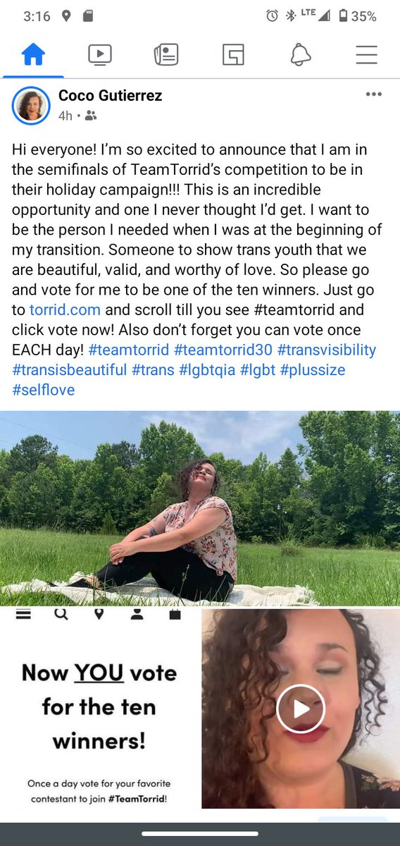 Hey folks if y'all go vote for my friends sister. This image has a lot of words so below is the full captions.her name is Coco Gutierrez