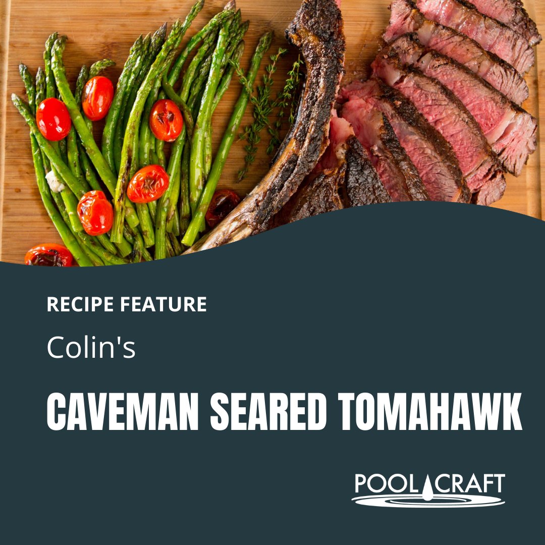 thepoolcraftco's tweet image. Happy Father's Day Weekend from #PoolCraft!

We're celebrating with Colin's Caveman Seared Tomahawk steak... now that sounds good! 🥩

Check out the cooking instructions for a delicious meal! #FathersDay #Recipe #SummerBBQ #BBQ