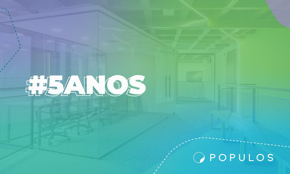 POPULOSBR's tweet photo. Hoje comemoramos mais um ano de POPULOS. Foram muitos desafios, trabalho e dedicação para chegarmos até aqui.

Obrigado a todos que fizeram e ainda fazem parte de nossa história: nossos parceiros, clientes e, é claro, nosso time de profissionais.

#Populos5anos #timepopulos #bday https://t.co/1QE2RnWTj4