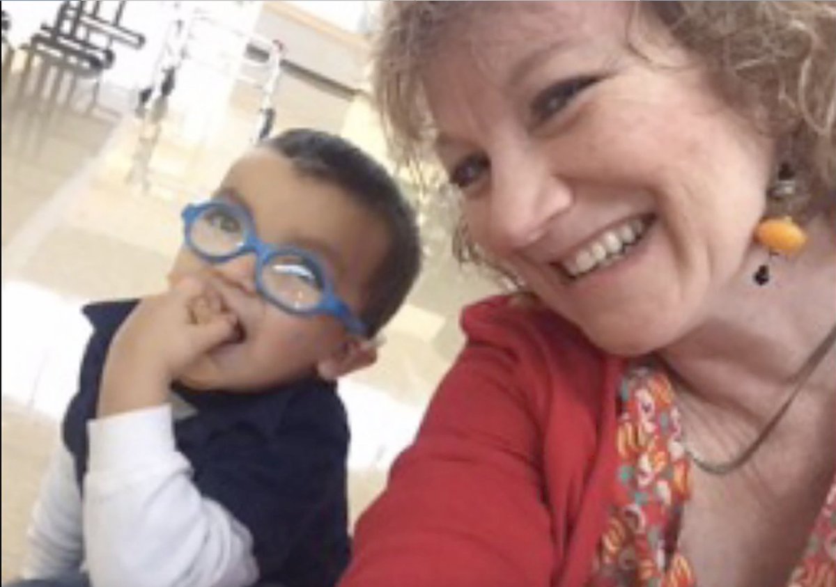 suzannezeedyk's tweet photo. As I close out my Twitter day, I have just realised that the mum of this wee fella was at the #10YearsConnection Party on Wed. I met them at @TSBVI_Outreach events in Texas. It is a pleasure to keep these links alive -- and to have featured the family in my Memories Video. https://t.co/MKskKwfYc8