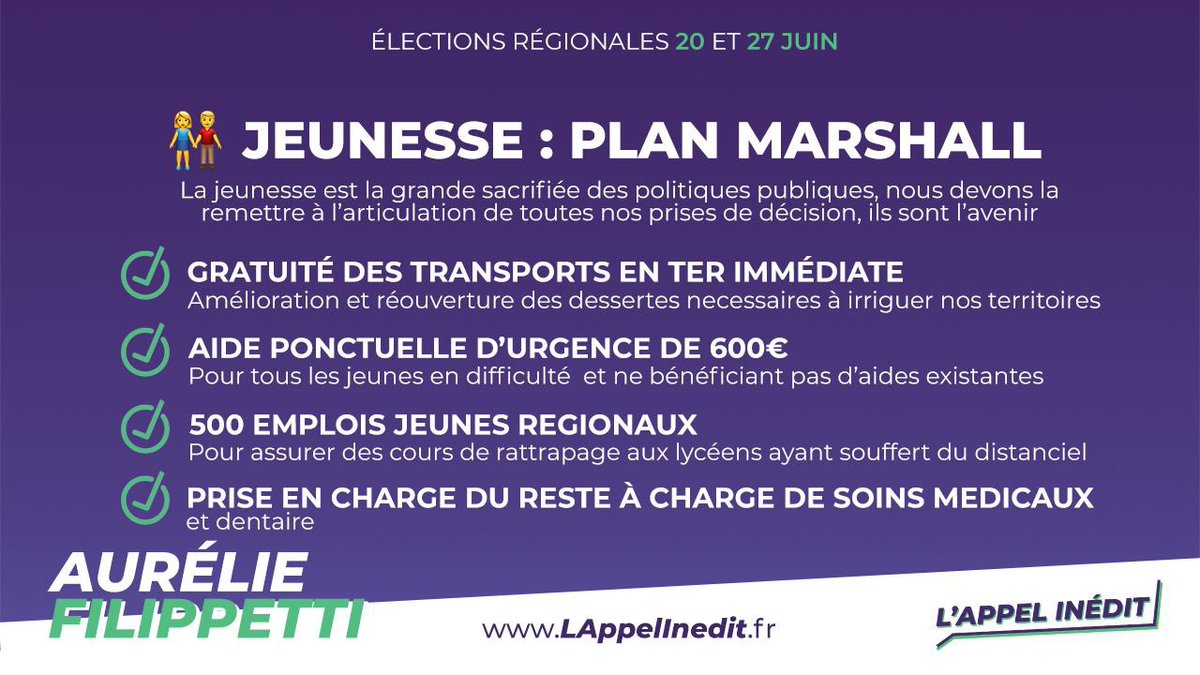2️⃣ : Plan Marshall Jeunesse 

#regionales2021  #GrandEst