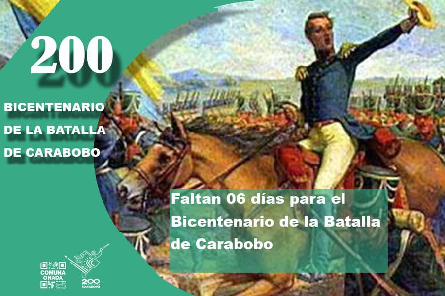 DeltJpsuvComun's tweet photo. #18Jun |🇻🇪📢

#CaminoACarabobo

Bicentenario de la Patria.  Celebremos con alegría la libertad. https://t.co/RCb8025onN