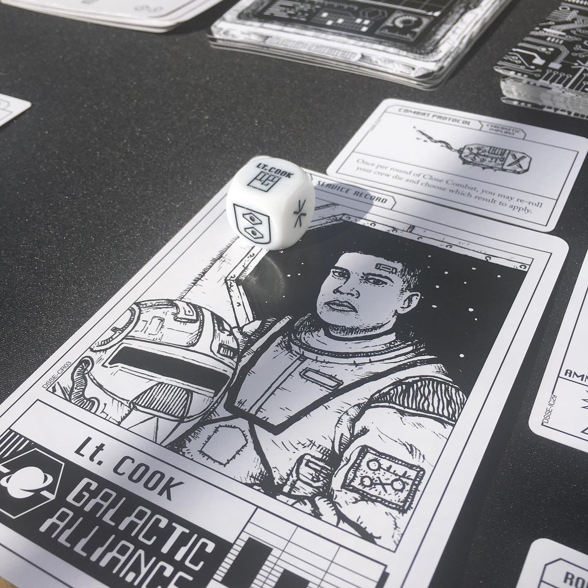 dualwingames's tweet photo. When you want to play a game but your kids want to be outside, you play the game outside! Escape The Dark Sector is a fun dice rolling story game. My crew got killed with one card left but it was fun seeing the story unfold. -Tim

#escapethedarksector #boardgame #storygame https://t.co/hJHyOocxdY