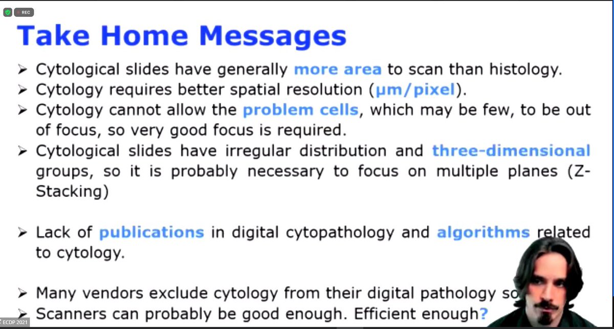 lara_pijuan's tweet image. Great talk about #digitalpathology in #cytology by @Tholthoron during 17th #ECDP2021 💪🏻 Yes, We can have digital cytology although the challenge of the sample 😅