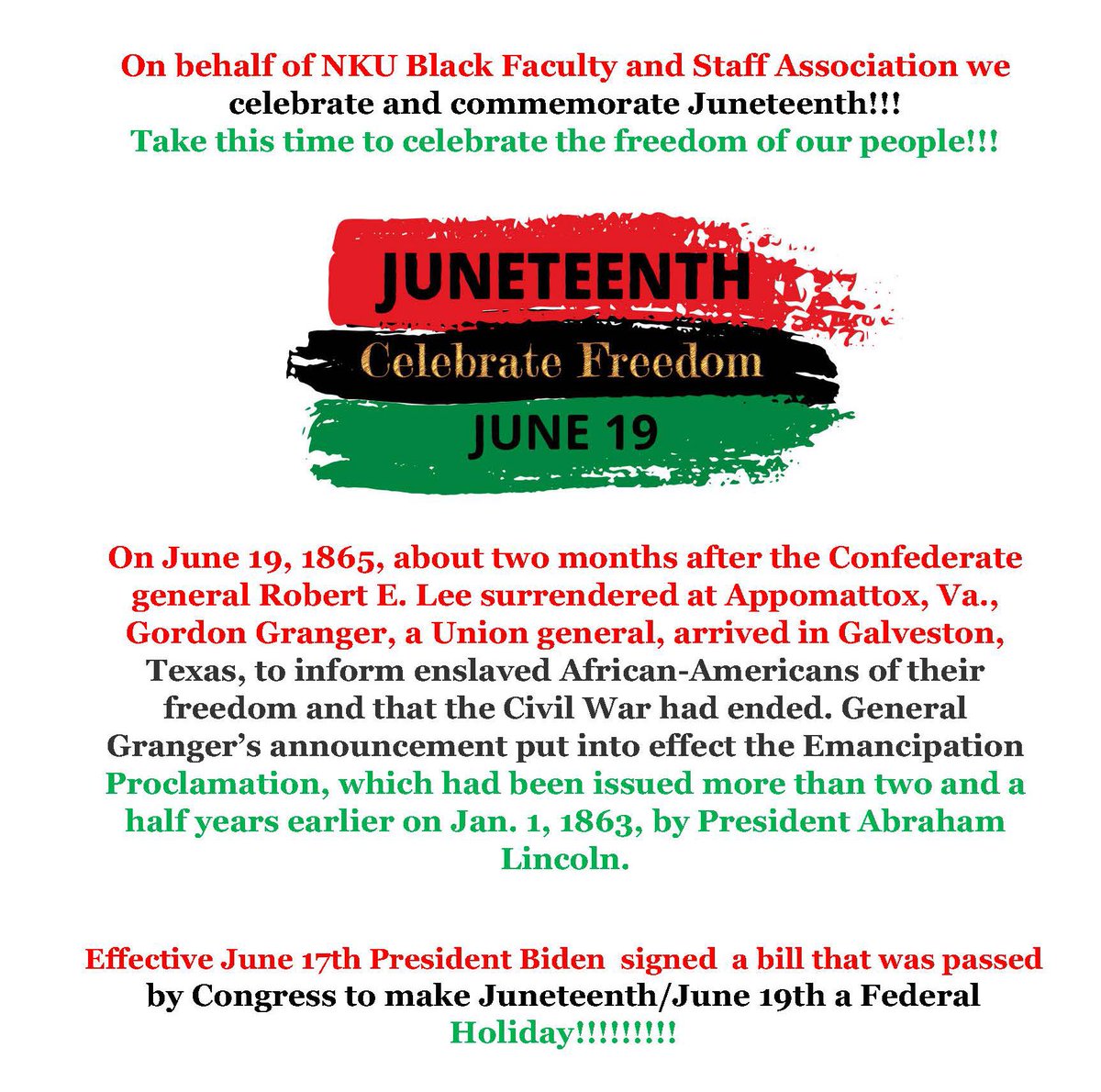 Happy #Juneteenth and have a great weekend!