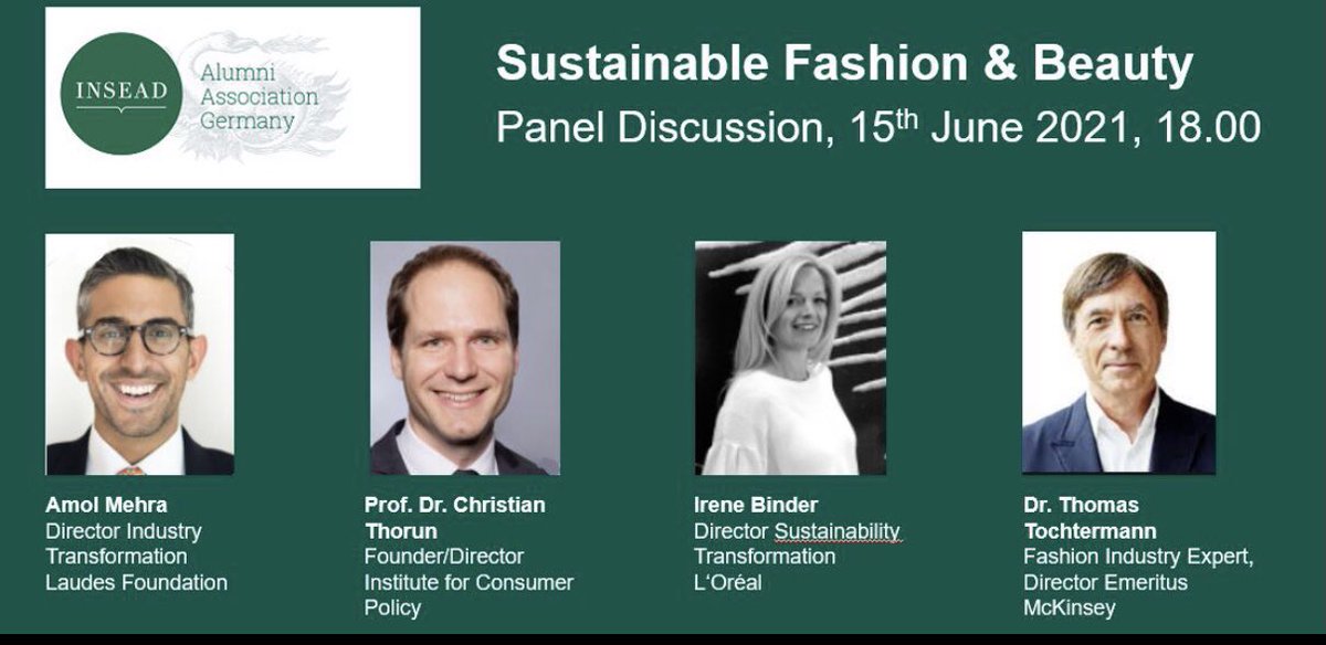 MSDuesberg's tweet photo. INSEAD Hoffmann Global Institute for Business &amp; Society webinar on SUSTAINABLE FASHION &amp; BEAUTY  was an eye opener last Tuesday…did you know that the Fashion Industry has a CO2-Foot Print of Germany 🇩🇪, UK 🇬🇧, and France 🇫🇷 combined…? Well, I didn‘t… https://t.co/jvXSL4luS1