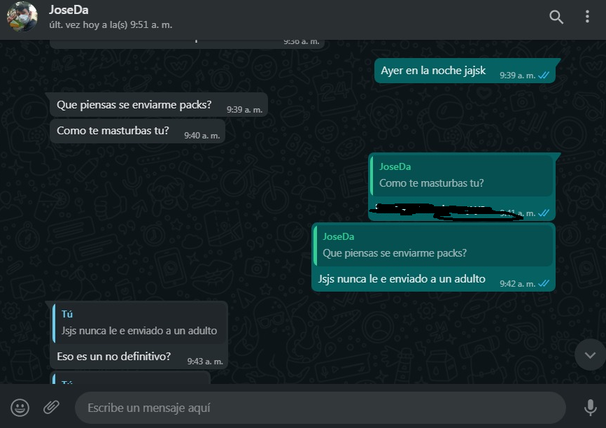 Souls104's tweet photo. Hola, vengo a exponer a una persona que tiene un tipo de personalidad desagradable (@JoseDaStreams ) ya que pide fotos o videos intimos y tiene conversaciones sacadas de tono con chicas menores de edad, no hace falta que me crean aquí tengo pruebas y son las siguientes:
-Rt- https://t.co/zusQfPH1Nc