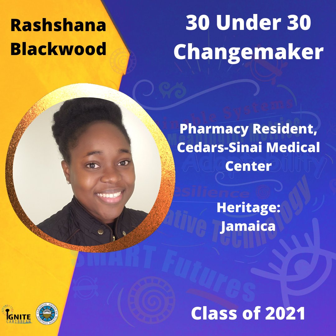 Ignite Caribbean is pleased to announce that @pillshotrx has been named among the top 30 Under 30 Changemakers for 2021. Congratulations! Our awardees will be honored on June 19 on Facebook Livestream <a href="/CaribMonth/">Carib-American Month</a> at 12:30pm EST.

#ncahm2021
#ignitecaribbeanhonoree
#30under30