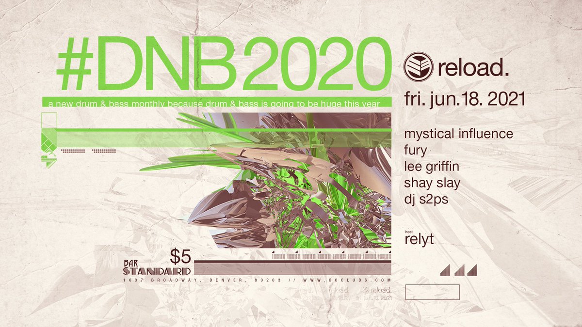 fury_jungle's tweet photo. Tonight! @BarStandard #dnb2020 #fastdubstep Five bucks at the door.
@PatrickMystical @griffin_dnb @shayslaymusic #DJs2ps #Relyt https://t.co/W6wFTtGzno