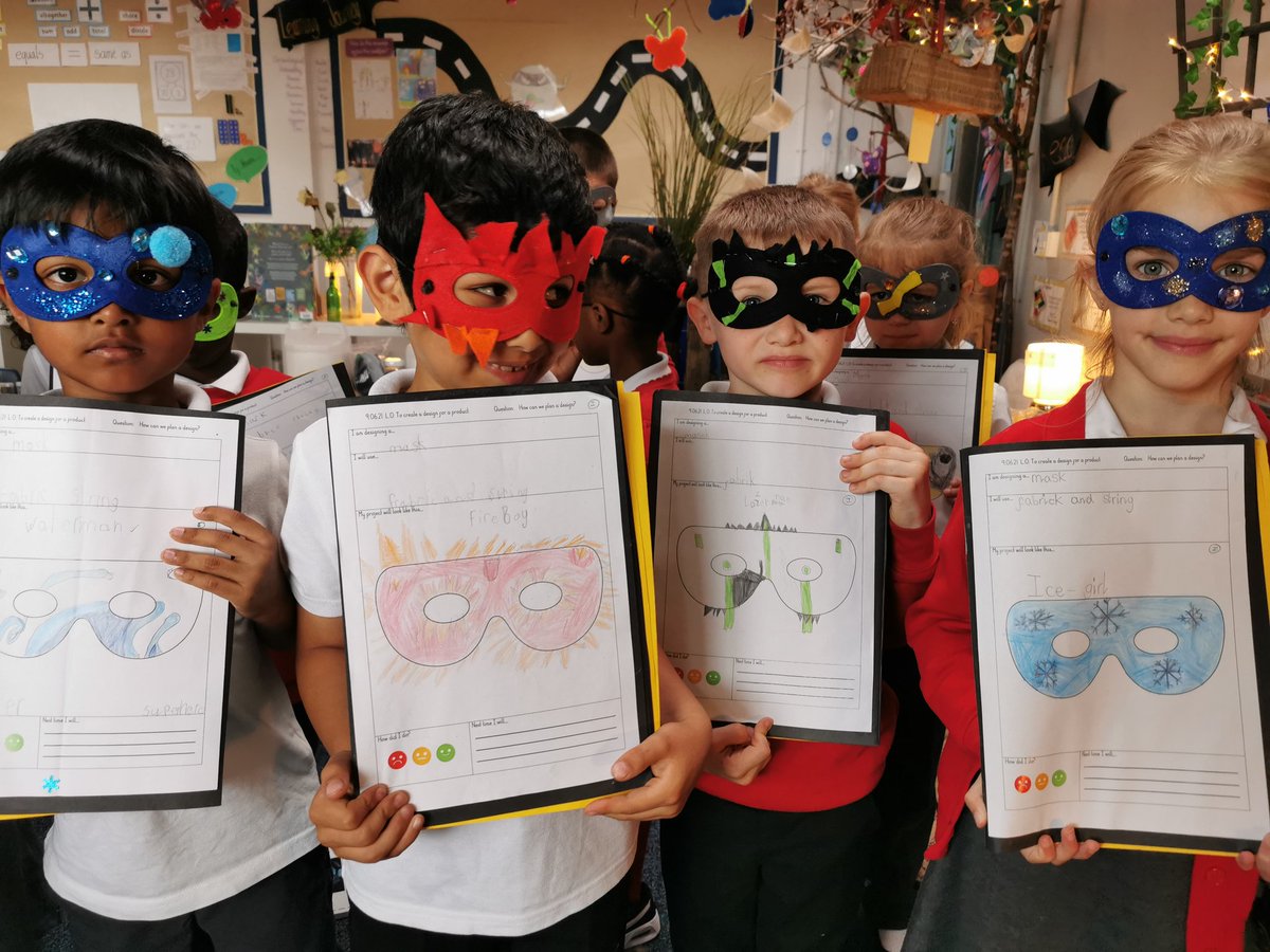 Yr 1 have been busy designing and making their very own #superhero masks this week!