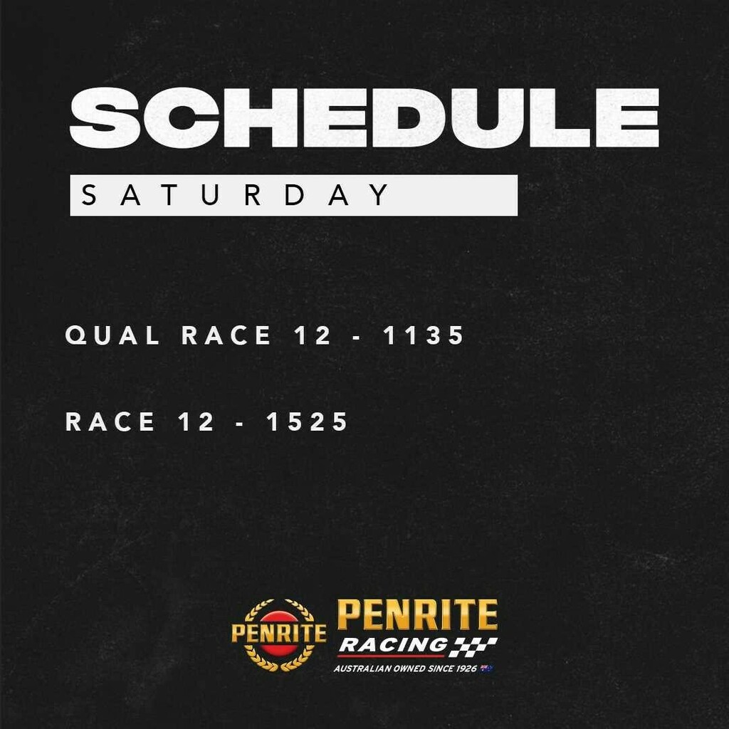 TeamPenrite's tweet photo. Good luck to @daffidreynolds & @andreheimgartner today at the @supercarschampionship Darwin Triple Crown.
LIVE TV coverage on Channel 7, Foxtel & Kayo Sports.
*All times are local
#PenriteOil #SupportAustralia #PenriteRacing #RepcoSC #KellyGrove … https://t.co/DekezO7cwJ https://t.co/LQpIiuGuIT