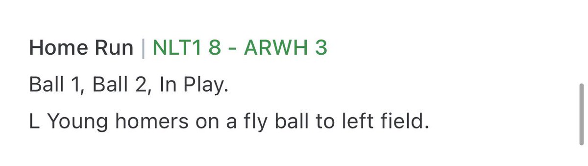 Bottom 7, lead off bomb, ended in a 8-8 tie. 💣 #2 <a href="/UCC_Baseball/">Clermont Baseball</a> <a href="/Midland18u/">Midland Arrowheads 18U</a>