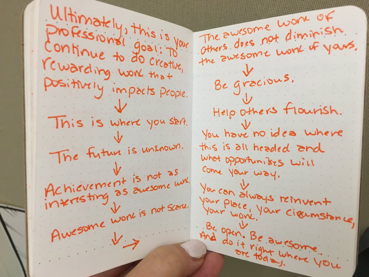 11kmeyer's tweet photo. Packing up my office for a new interim role I’m starting at GVSU, and I happened to find this. I can’t remember where or when I wrote it, but it still resonates with me! https://t.co/fuynSWi1Bp