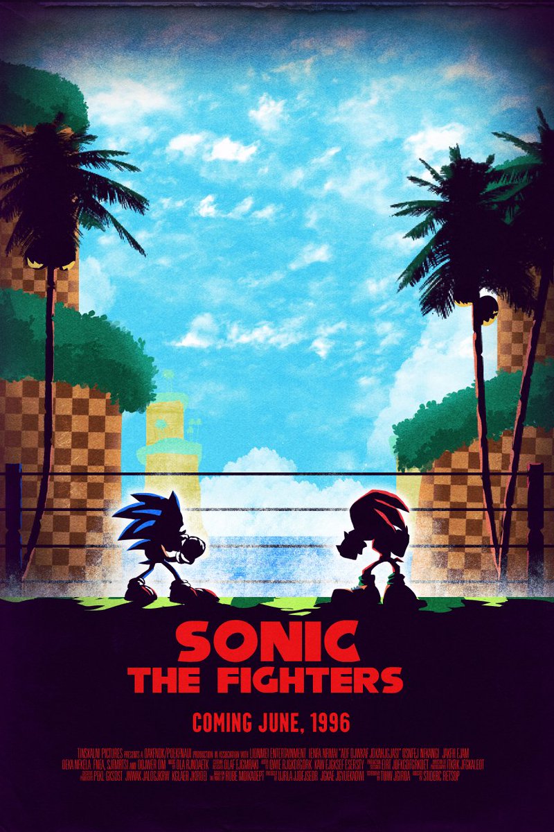 RT @DredgeTh: Sonic the fighters as a vintage movie poster.

Whose gonna win? https://t.co/EXN31EXncJ