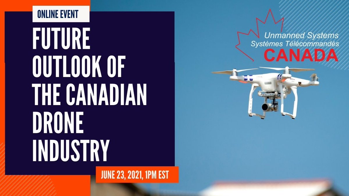 Join Unmanned Systems Canada for ‘The Future Outlook of the Canadian Drone Industry’ on June 23rd at 1pm. Join the conversation with our panelists on industry stats, focused legal topics &amp; the future industry outlook.
 
Register at: buff.ly/2S4EDTc