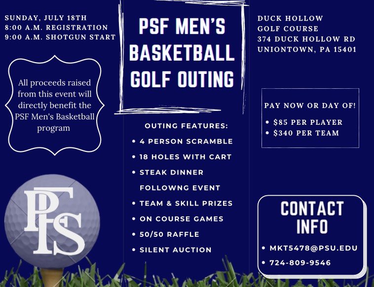1 month away ‼️‼️

There’s still a few open spots left! Register your team today, before it’s too late! Going to be a great day on the course 😎⛳️