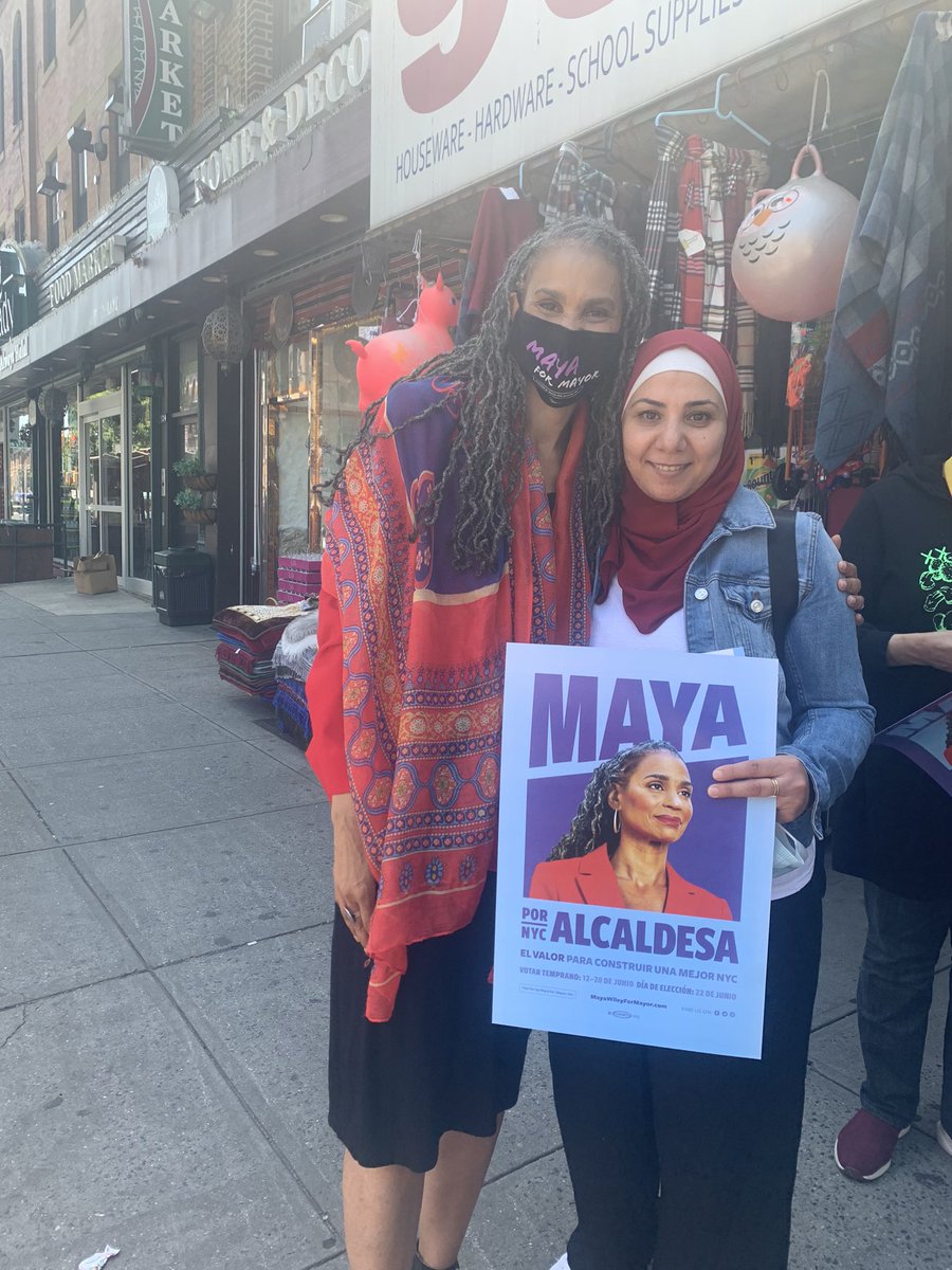 UAWNYC's tweet photo. Thank You @mayawiley for your leadership and for coming over to #BayRide one of the large Arab community in NYC to listen to our concerns and to show support to the small businesses. It’s time for women to lead It’s time for us to win #Vote4Maya #1 ✊🏽 https://t.co/JINuOWndZZ