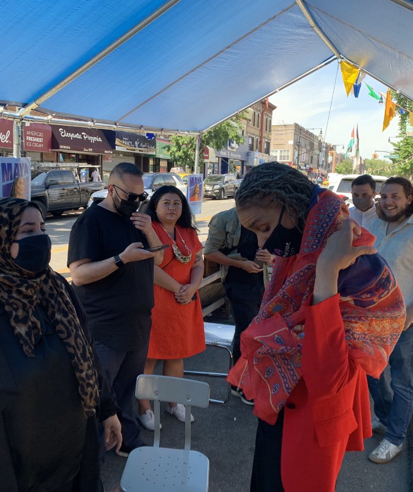 UAWNYC's tweet photo. Thank You @mayawiley for your leadership and for coming over to #BayRide one of the large Arab community in NYC to listen to our concerns and to show support to the small businesses. It’s time for women to lead It’s time for us to win #Vote4Maya #1 ✊🏽 https://t.co/JINuOWndZZ