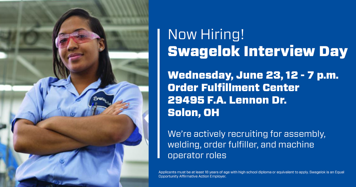 Swagelok on Twitter "We’re offering a 1,000 signon bonus for