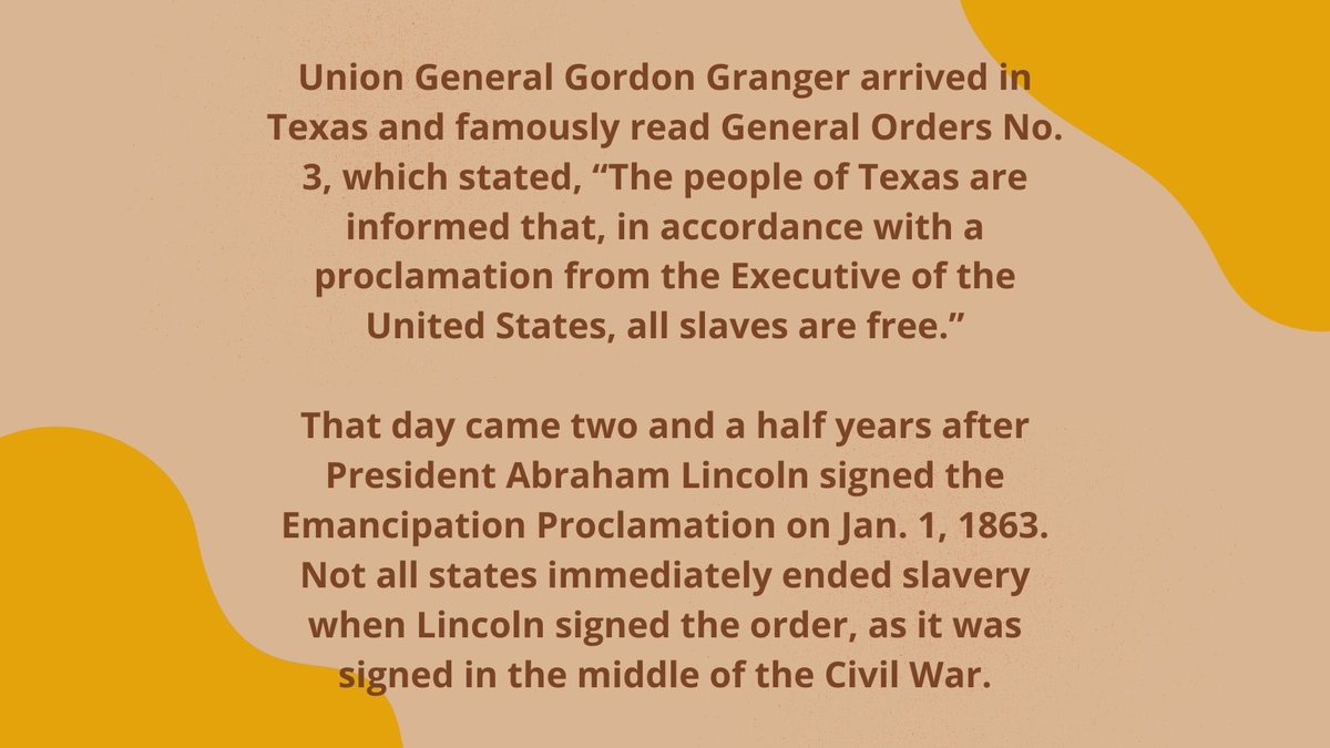 blackinclusion's tweet photo. Today BIA commemorates #JuneTeenth2021 with all African Americans and celebrates their freedom. Here is some history on the holiday and its importance in American history.  (1/2)

#biayyc #bubc #juneteenth https://t.co/9KYZTvwrNp
