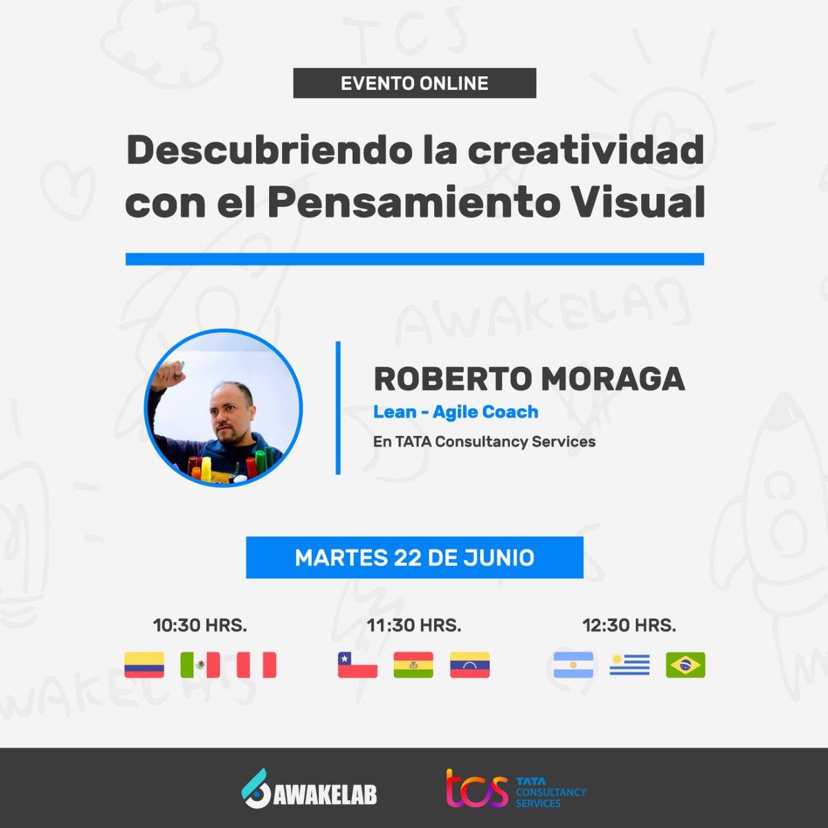 ¿Alguna vez has ido a un webinar donde necesites materiales como lápices, post-it, marcadores y croquera? 🖍️🗒️ ¡Ven a "Descubriendo la creatividad con el Pensamiento Visual"!

Inscríbete 👉🏻 mtr.cool/zvqoqvcahr

#agile #agilidad #lean #scrum #visualthinking