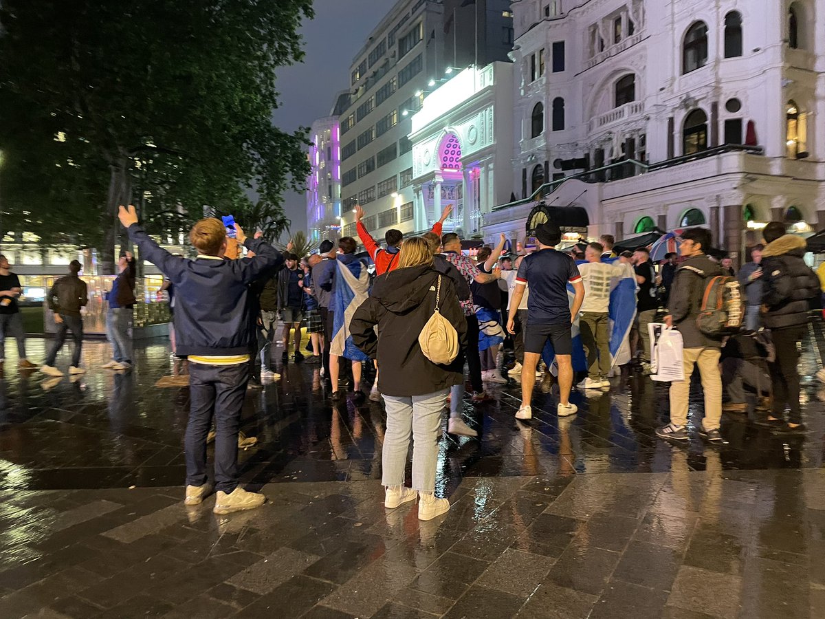 Fans are back in Leicester Square