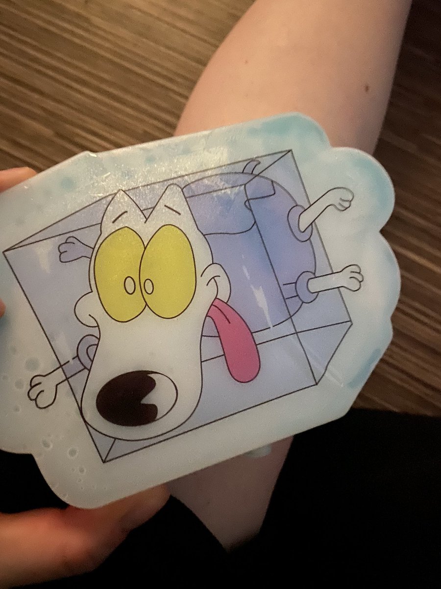 Stephhorror303's tweet photo. This came in handy @TheNickBox #thenickbox #nickbox #ice #rocko #ouch #icepack https://t.co/Id8005Ah08