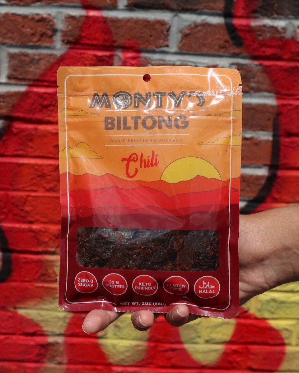 Have you tried the chili biltong yet?
It’s 🔥 and a mouthwatering snack 

#biltong #glutenfree #keto #montys #montysbiltong #halal #muslim #easyketo #snackideas #healthysnacks #snack #sugarfree #beef #lowcarb #charcuterie #premiumbeef #halalfoodie #paleodiet #jerky #beefjerky