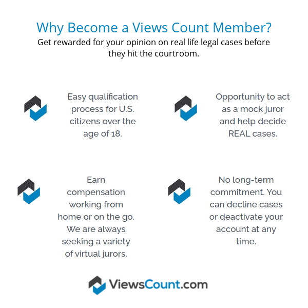 viewscountusa's tweet photo. Why Become a Views Count Member?
Get rewarded for your opinion on real life legal cases before they hit the courtroom.

Get Started here: https://t.co/TpHpJonvl7

#Justice #BeTheChange #MakeADifference #jurytrials #jury #witnesses #legal #law #ViewsCount
#YourOpinionMatters https://t.co/ANz70kkvmq