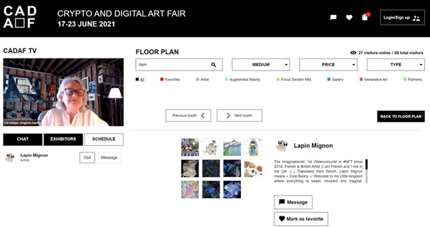 Lelapinmignon's tweet photo. Free NFT #giveaway To celebrate my @art_cadaf
exhibition opening, come and visit my booth and take away a free Lapin Mignon #NFT <3 Made with Love You will also find one of my first 2019 NFT, and my latest and collabs

https://t.co/RbaxPiCoKd

#CADAFOnline 
@BeauxArts_mag https://t.co/lP9oGphIW5