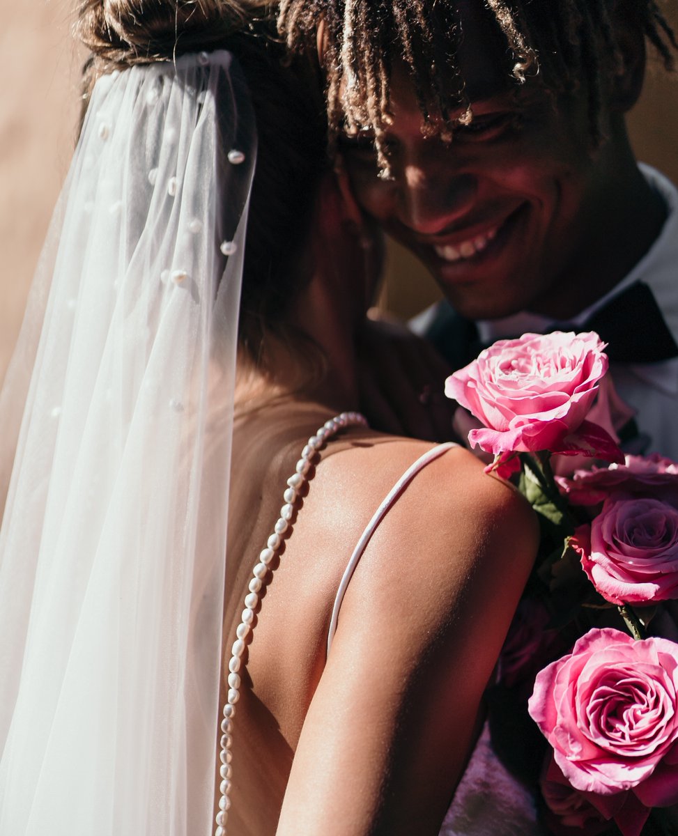 Details of the hand sewn and individually placed, freshwater pearls on our AURA Veil. 

Remember if you purchase any item in June you will go into the draw to win one of two all expenses paid trips!⁠

bit.ly/Grace_Loves_La…