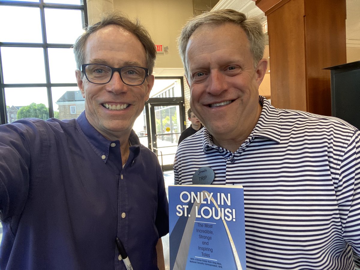 With Straub’s owner Trip Straub who owns the world’s largest collection of copies of “Only in St. Louis!”  We’re trying to change that here at his Webster Groves location.