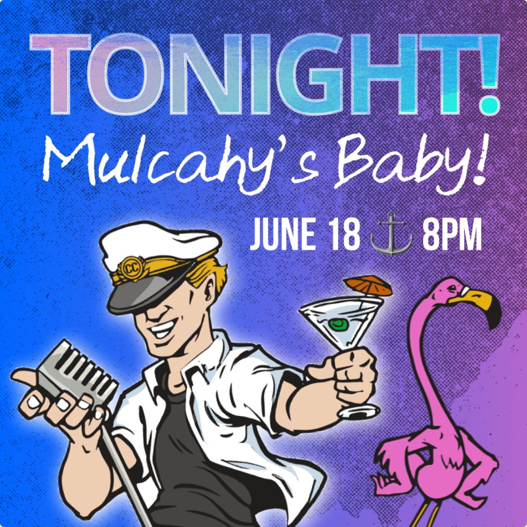 captaincoolband's tweet photo. ⚓️Live tonight @MulcahysPub! Free! No restrictions! Full band! 8pm. 

🍻Yachty Hour 5p-8p. 

#yachtrock #smoothrock #longisland #livemusic https://t.co/IHA4ySqRbV