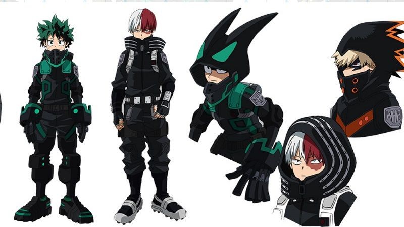 Para missões secretas! Confira os trajes furtivos de Deku, Bakugo e  Todoroki para o novo filme de My Hero Academia - Crunchyroll Notícias