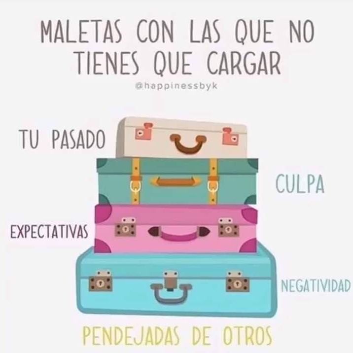 IrmaBar74892012's tweet photo. Maletas que debes soltar, hacer ligero el viaje nos hace libres, disfrutemos al máximo cada momento, nuestro hoy.
#Hipnoterapia https://t.co/TFW2yBCzJO