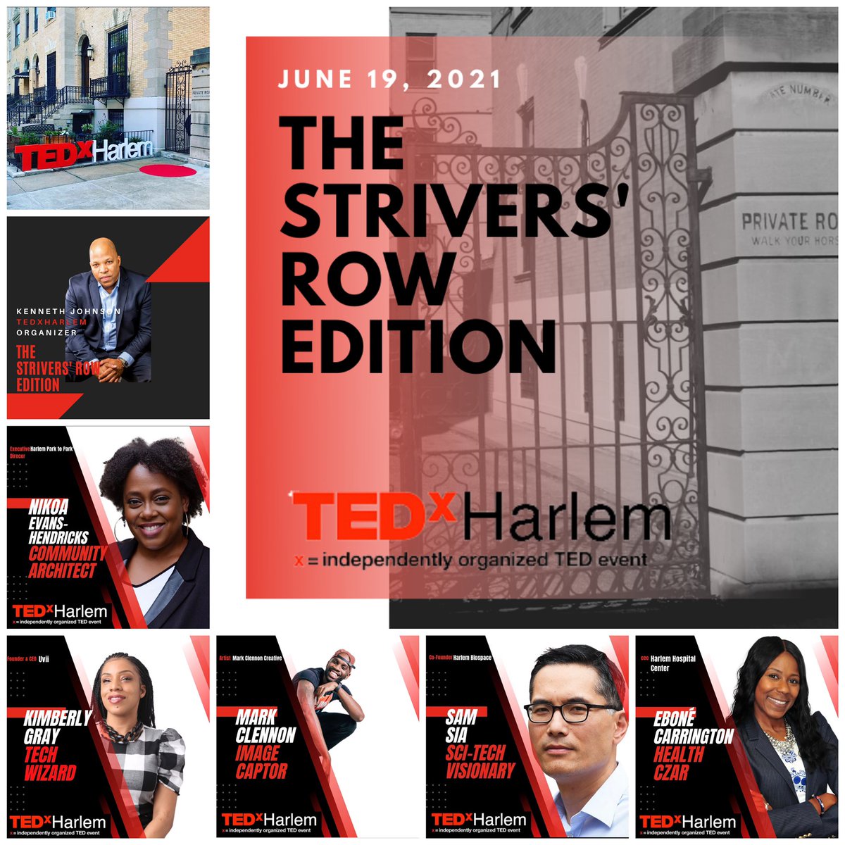 TEDxHarlem Strivers’ Row
Saturday June 19th @ 12PM

TEDxHarlem.nyc 

#tedx #Harlem #NYC