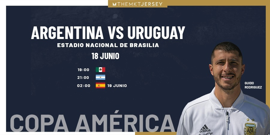 ¡Éxito a <a href="/guido_rodriguez/">Guido Rodriguez</a> 🧉, nuestro #TMJAthlete que hoy disputará la <a href="/CopaAmerica/">CONMEBOL Copa América™️</a> 🌎!

🇦🇷🆚🇺🇾

#OwnTheJersey 🏟️