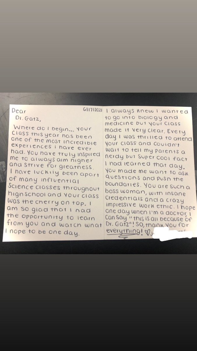 Biochemisme's tweet photo. My ❤️ is full today. Makes for a positive end to a very stressful year. #teaching #scienceteacher #APbio #gopatmed @PatMedHS @PatMedTeachers https://t.co/isMkijjJhB