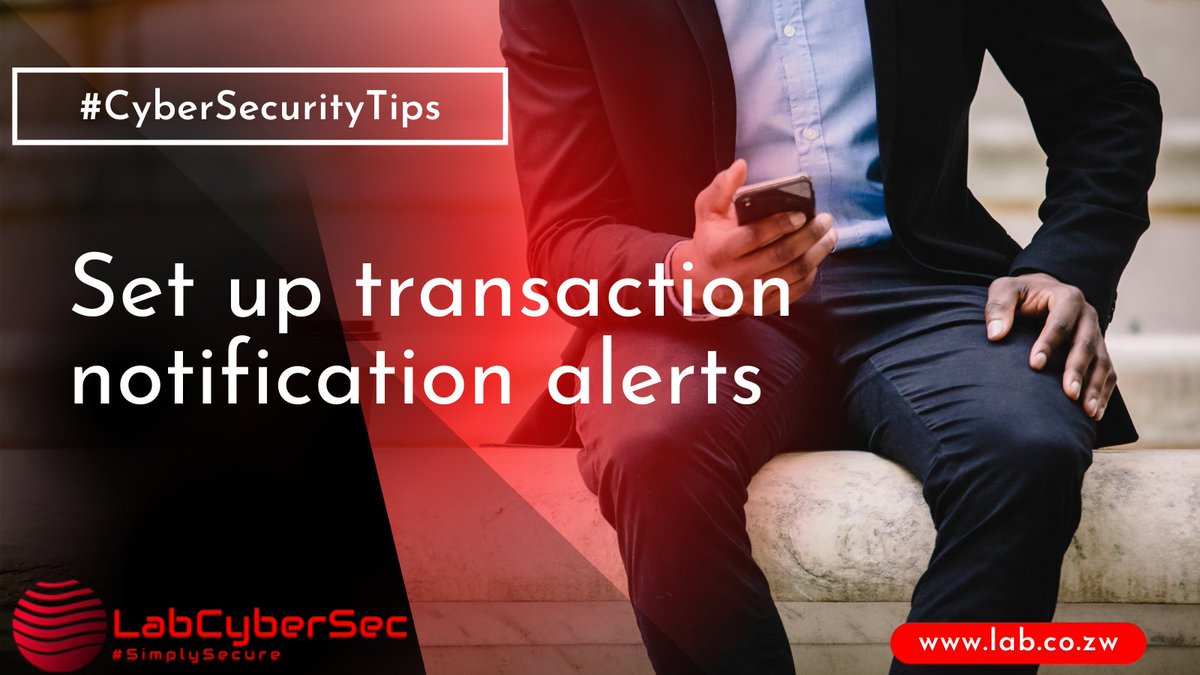 kayinex_'s tweet image. If supported by your bank, stay up to date with your account activity by setting up real-time SMS and email transaction notification alerts.

#InfoSec #MSSP #AlwaysOnSecurity #CyberSecurity #CyberSecurityAware #SIEM #SOC #CyberSecurityTips #BankSecurity