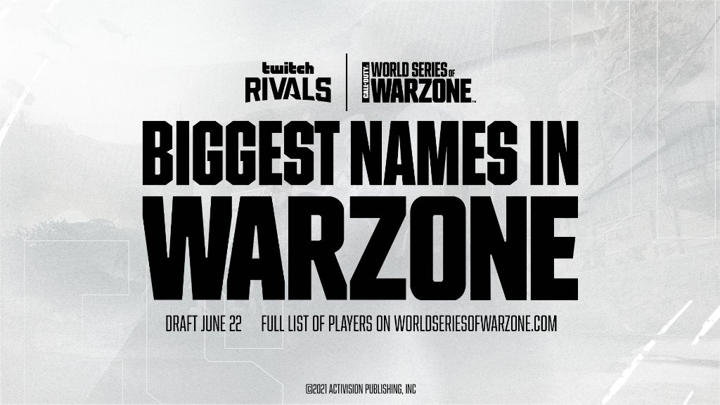 The best enter the fray.

@Symfuhny, @TTfue, @HusKerrs and more join #WSOW as their trios are drafted by the captains on June 22.

Full list of players 👉 worldseriesofwarzone.com