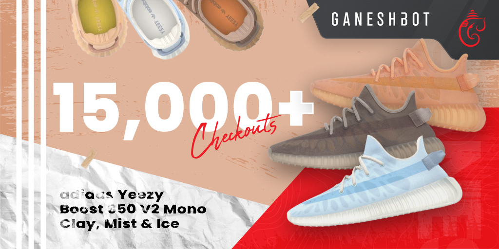 Ganesh has taken control. 15,000+ Yeezy checkouts with an average of 14 pairs per user 🤯 

• YeezySupply ✅ 
• Footlocker AU, EU &amp; US ✅ 
• Mesh ✅
• Snipes ✅

To celebrate, we'll be giving away one renewal key 🥳

- Follow &amp; RT 
- Reply #GaneshCooked